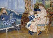 Pierre-Auguste Renoir Children's Afternoon at Wargemont Spain oil painting artist